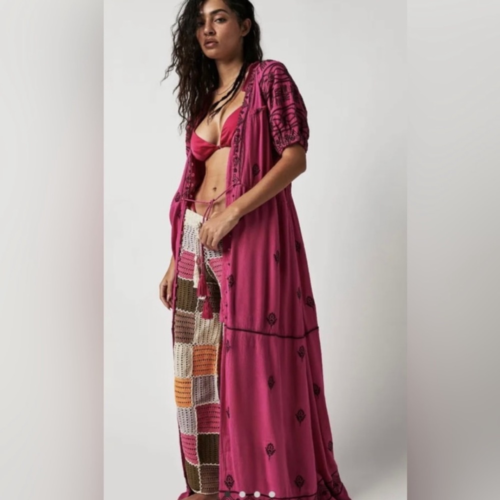 NWOT Free People Riley Embroidered Maxi Dress - Picture 3 of 11